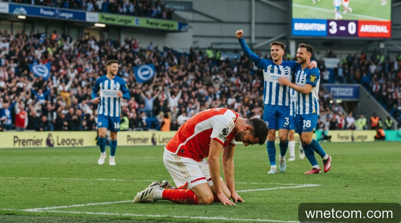 Ngoại Hạng Anh: Arsenal bất ngờ gục ngã trước Brighton, chuỗi bất bại dừng lại